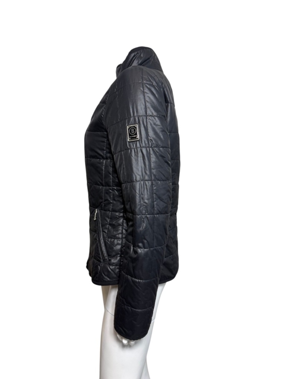 Bogner Women’s US 10 Black Quilted Puffer Jacket Lightweight Full Zip - Picture 6 of 14